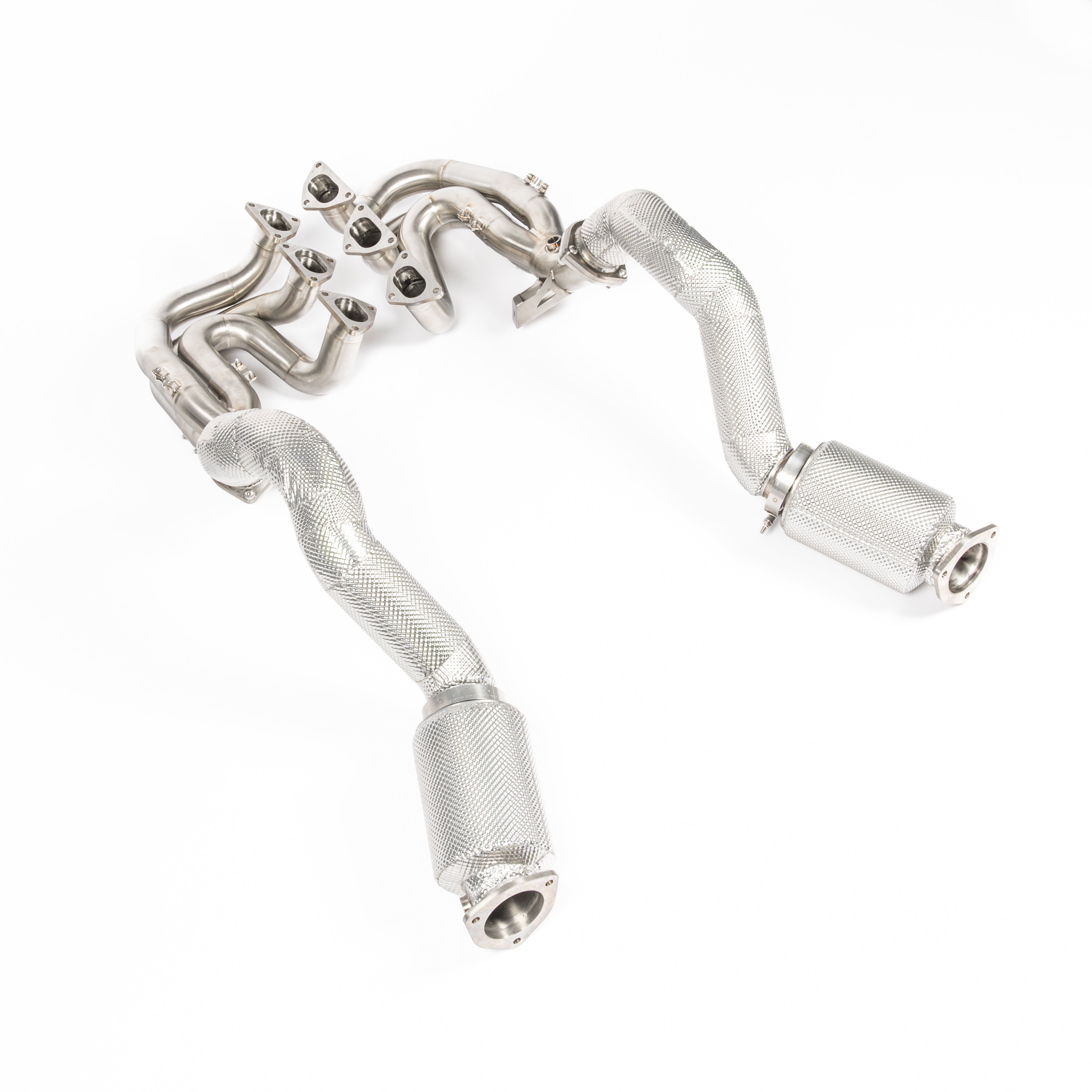 INCONEL RACE MANIFOLDS & TITANIUM LINK PIPES (SILENCED)