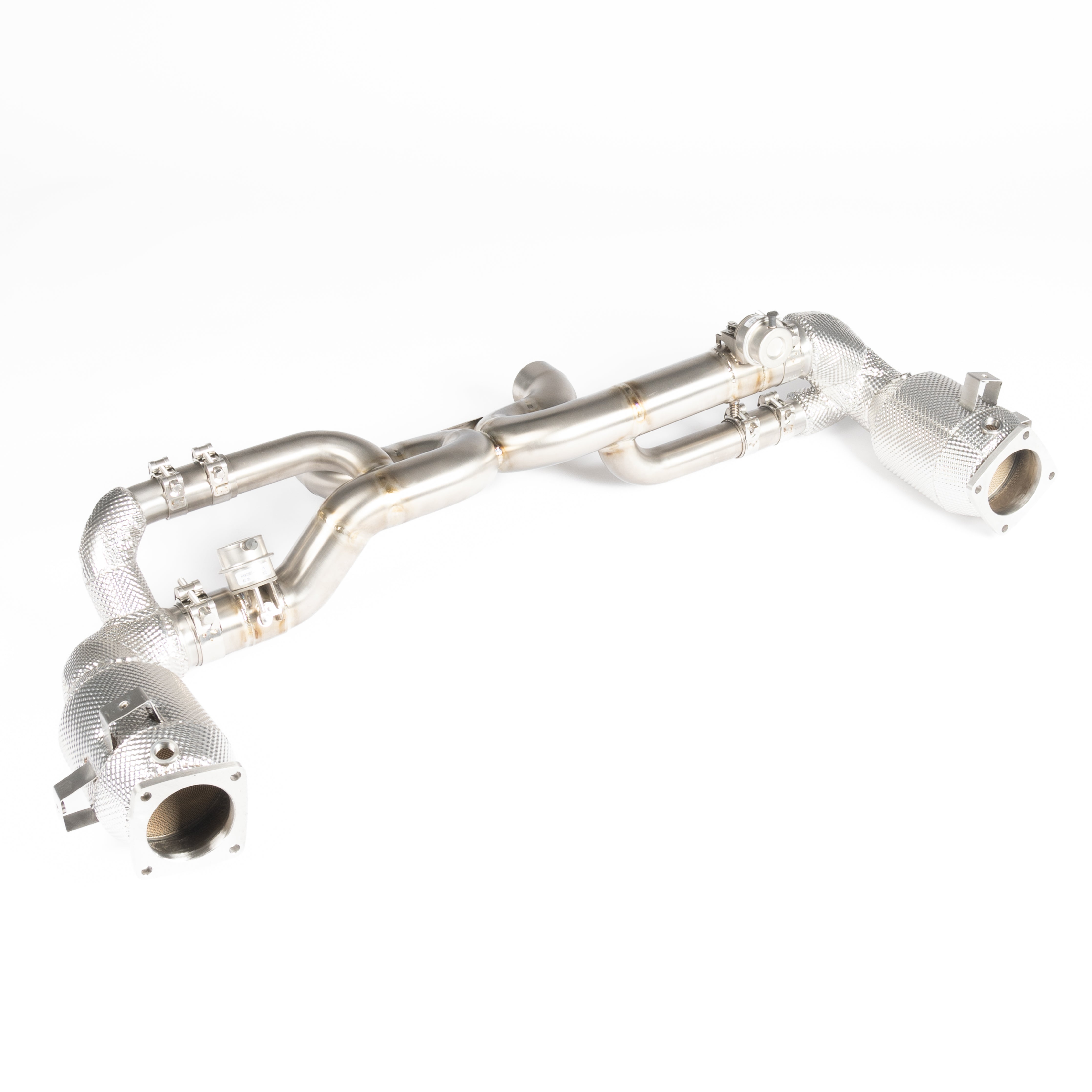 TITANIUM VALVED RACE PIPE (HEAT SHIELDED RACE CATS)