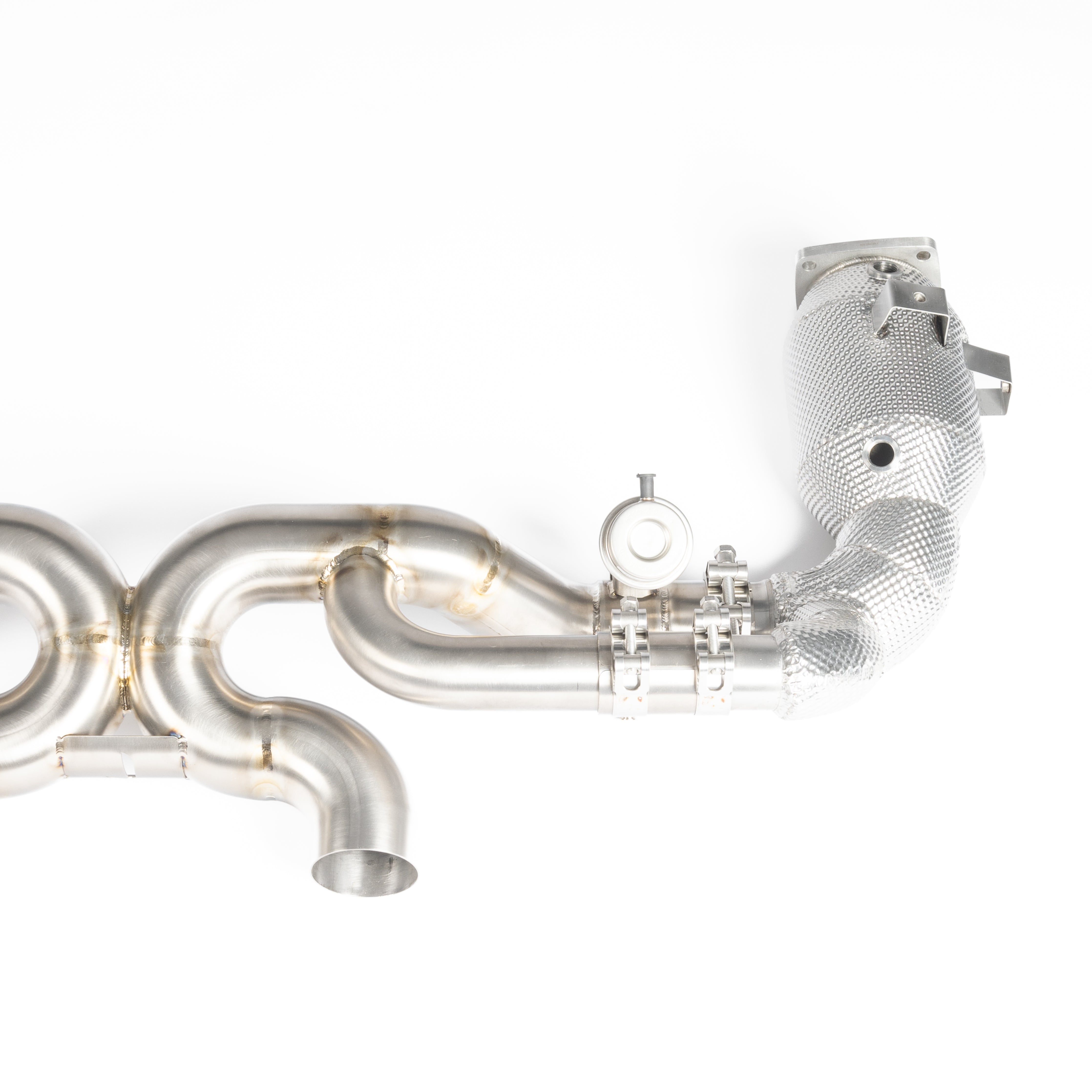 TITANIUM VALVED RACE PIPE (HEAT SHIELDED RACE CATS)