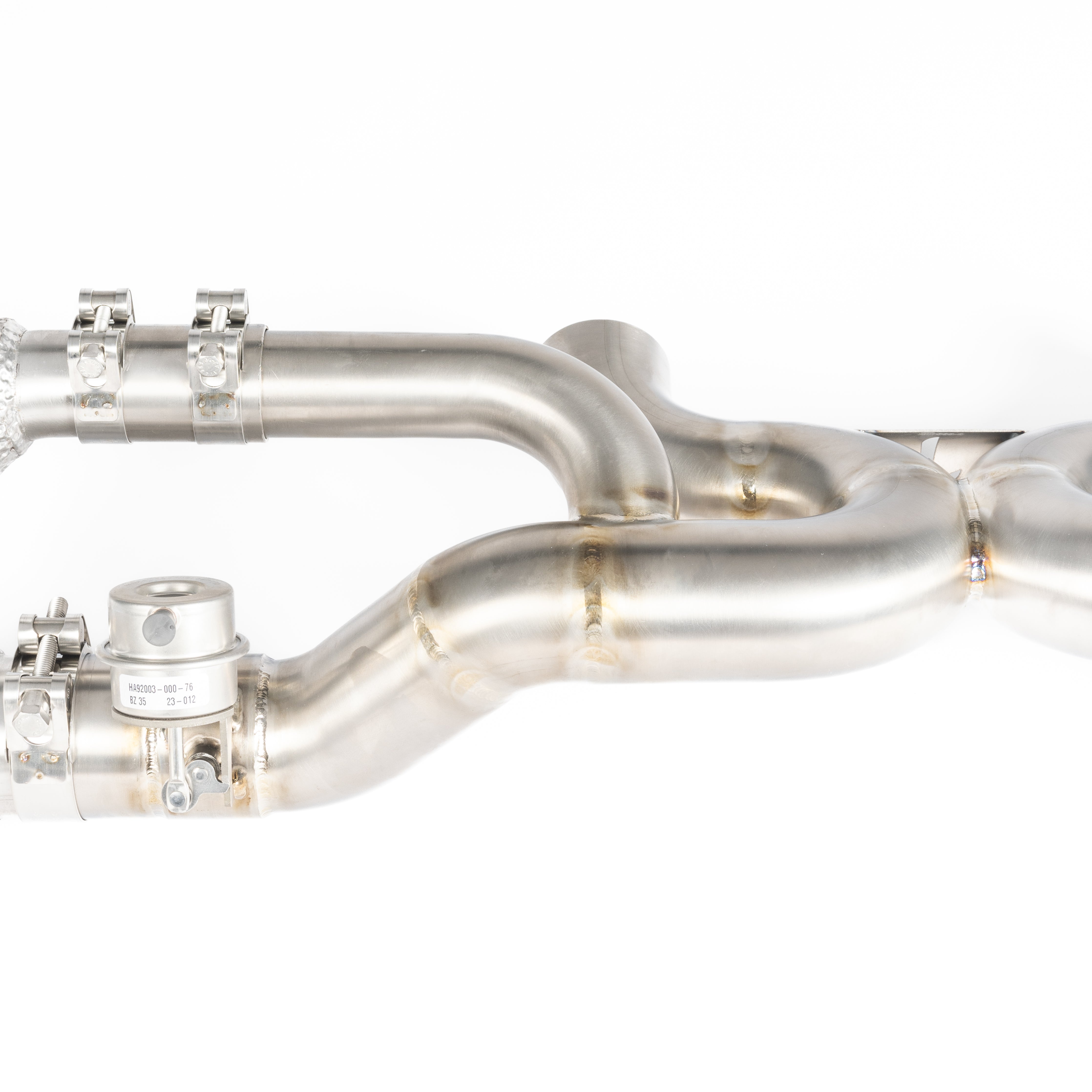 TITANIUM VALVED RACE PIPE (HEAT SHIELDED CAT DELETE)