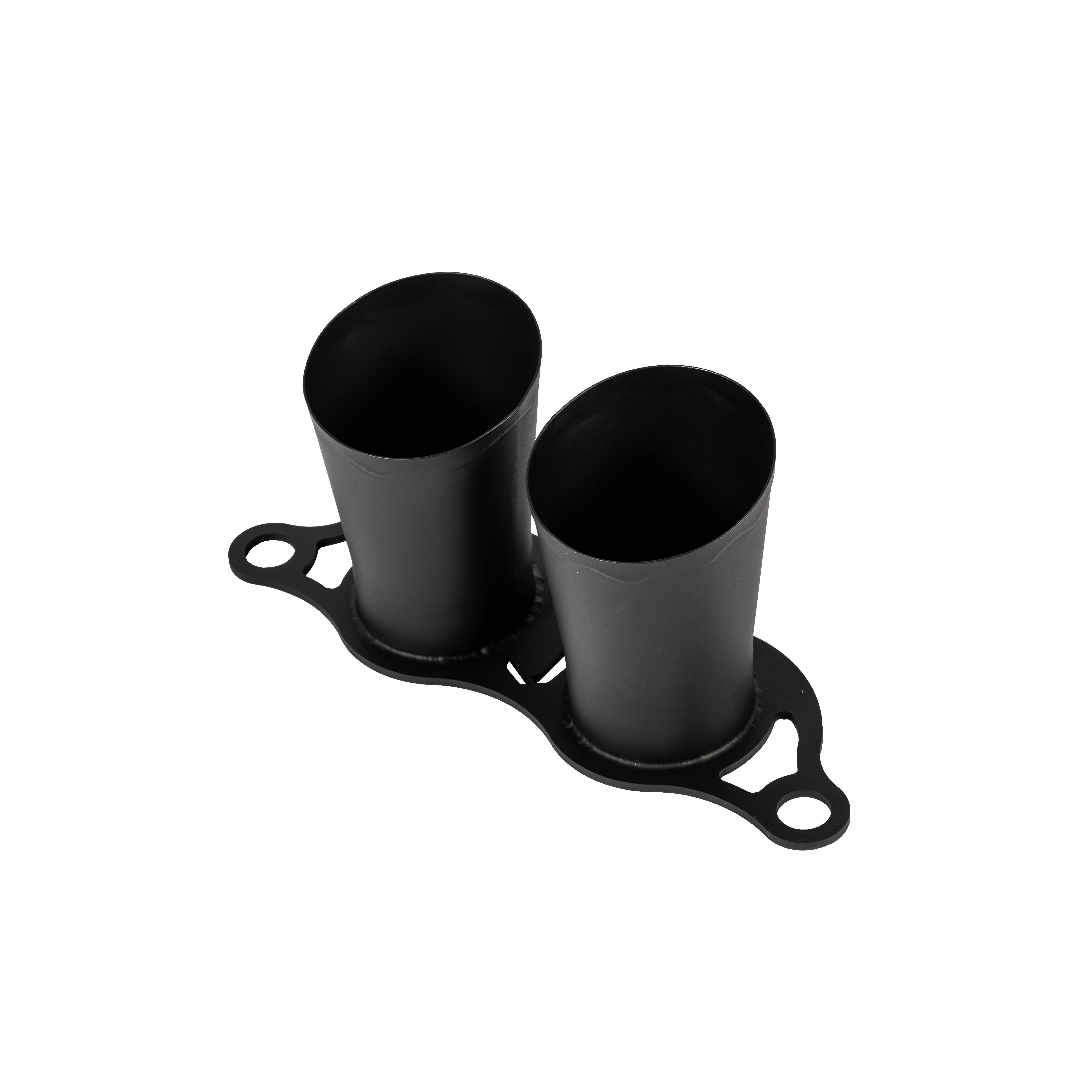 TITANIUM EXHAUST TIPS (SUPERLIGHT MEGAPHONE - BLACK COATED)