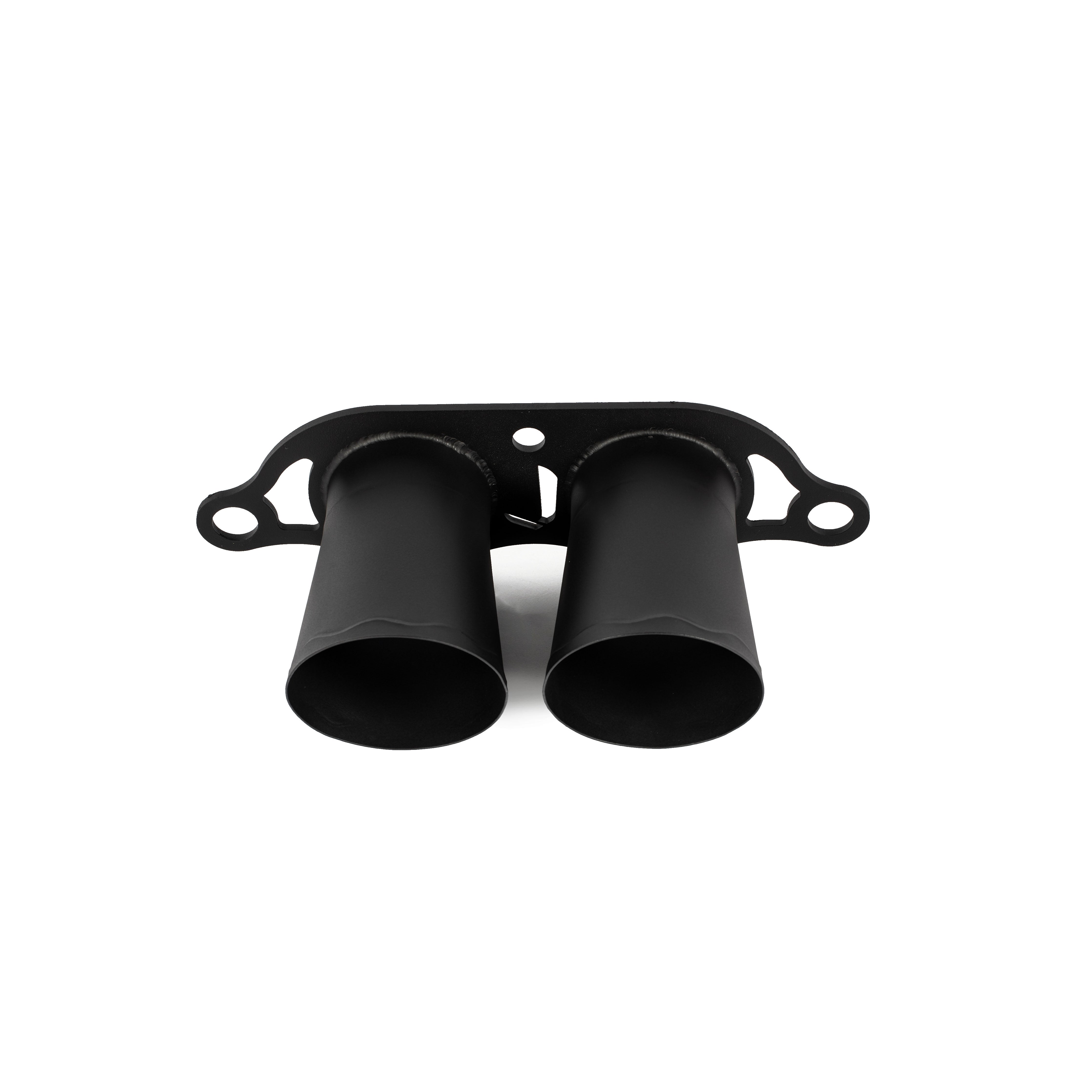 TITANIUM EXHAUST TIPS (SUPERLIGHT MEGAPHONE - BLACK COATED)