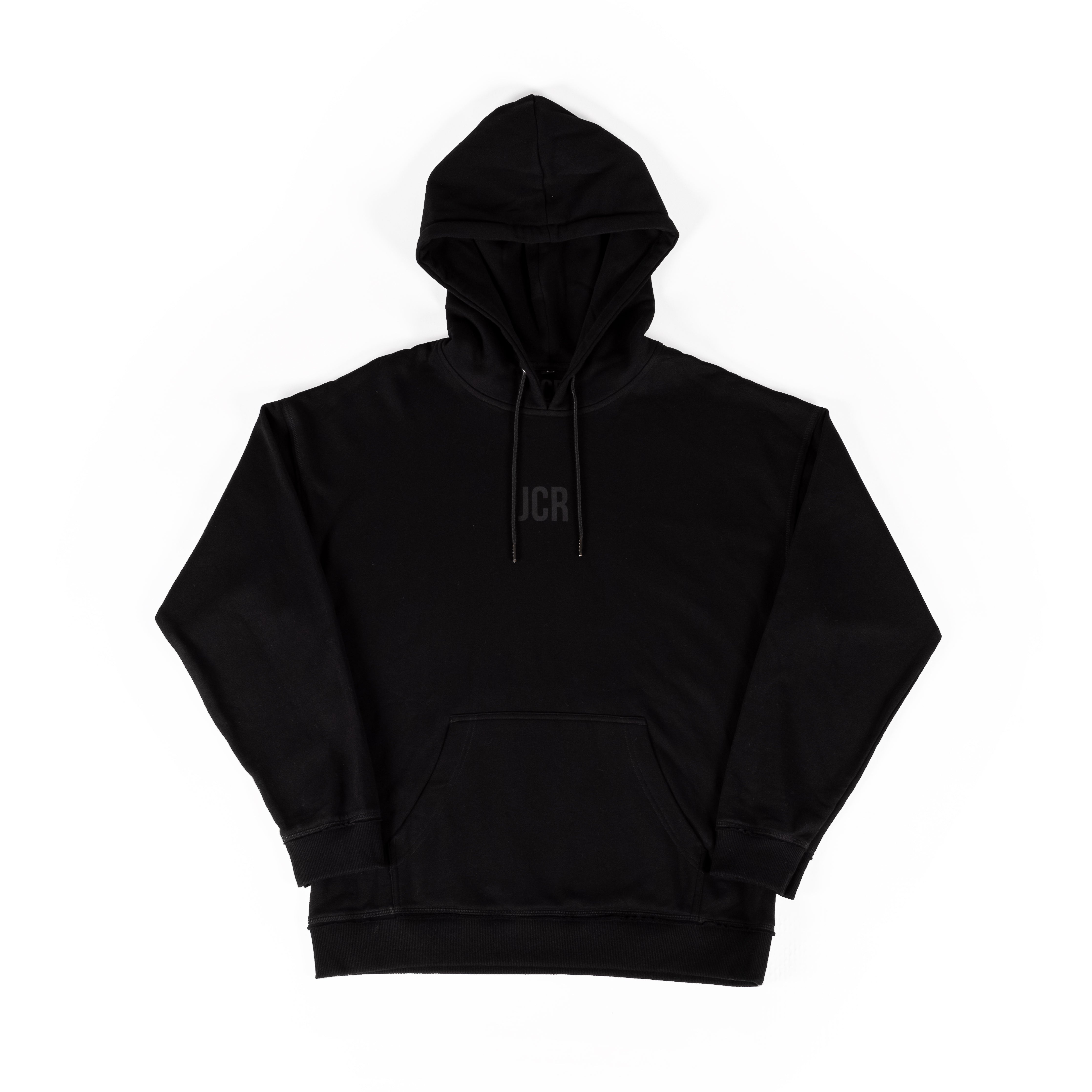 SCHWARZER ÜBERGROßER HOODIE