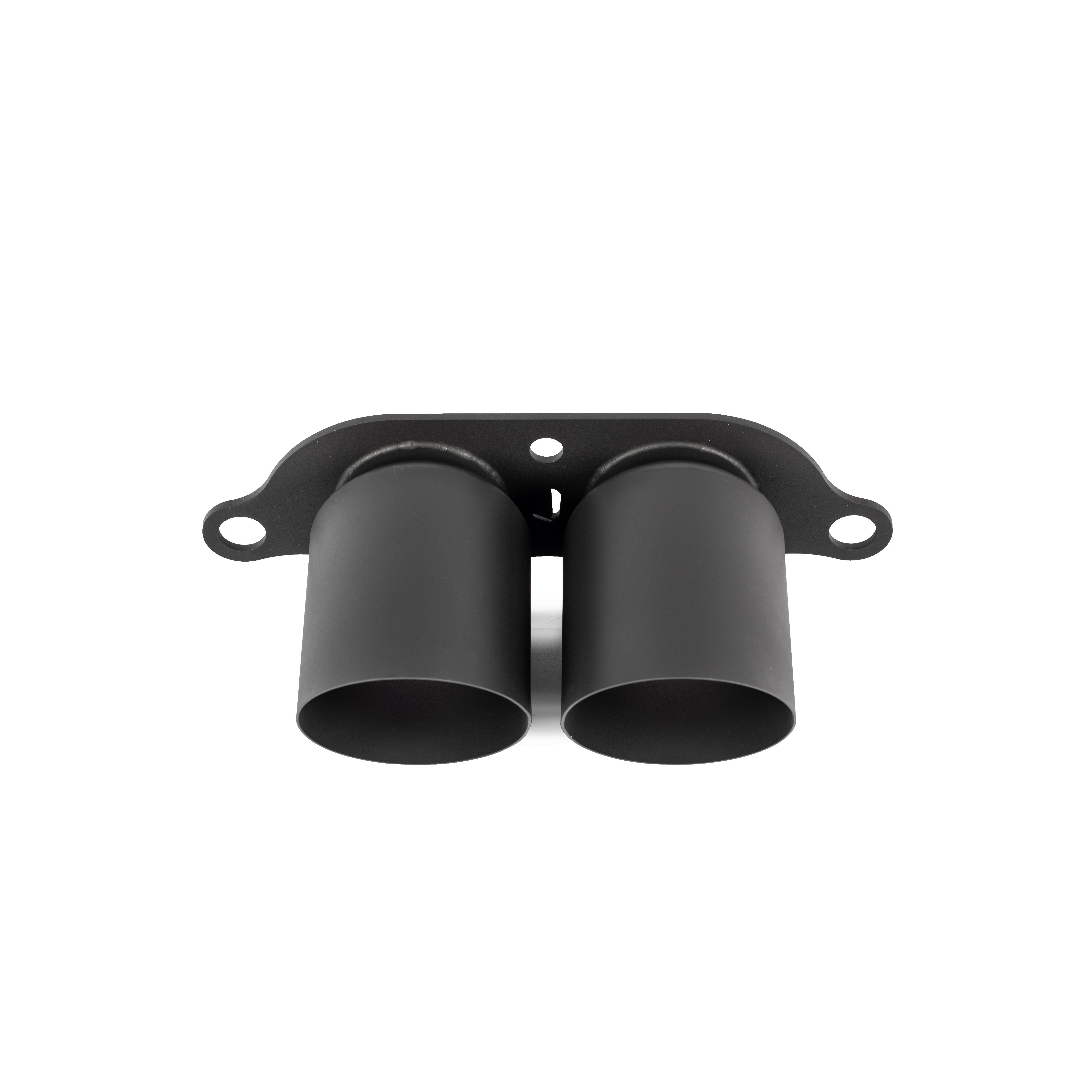 TITANIUM EXHAUST TIPS (STRAIGHT - BLACK COATED)